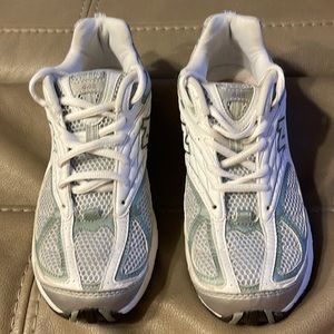 New Balance, running shoes, worn once, women’s size 8